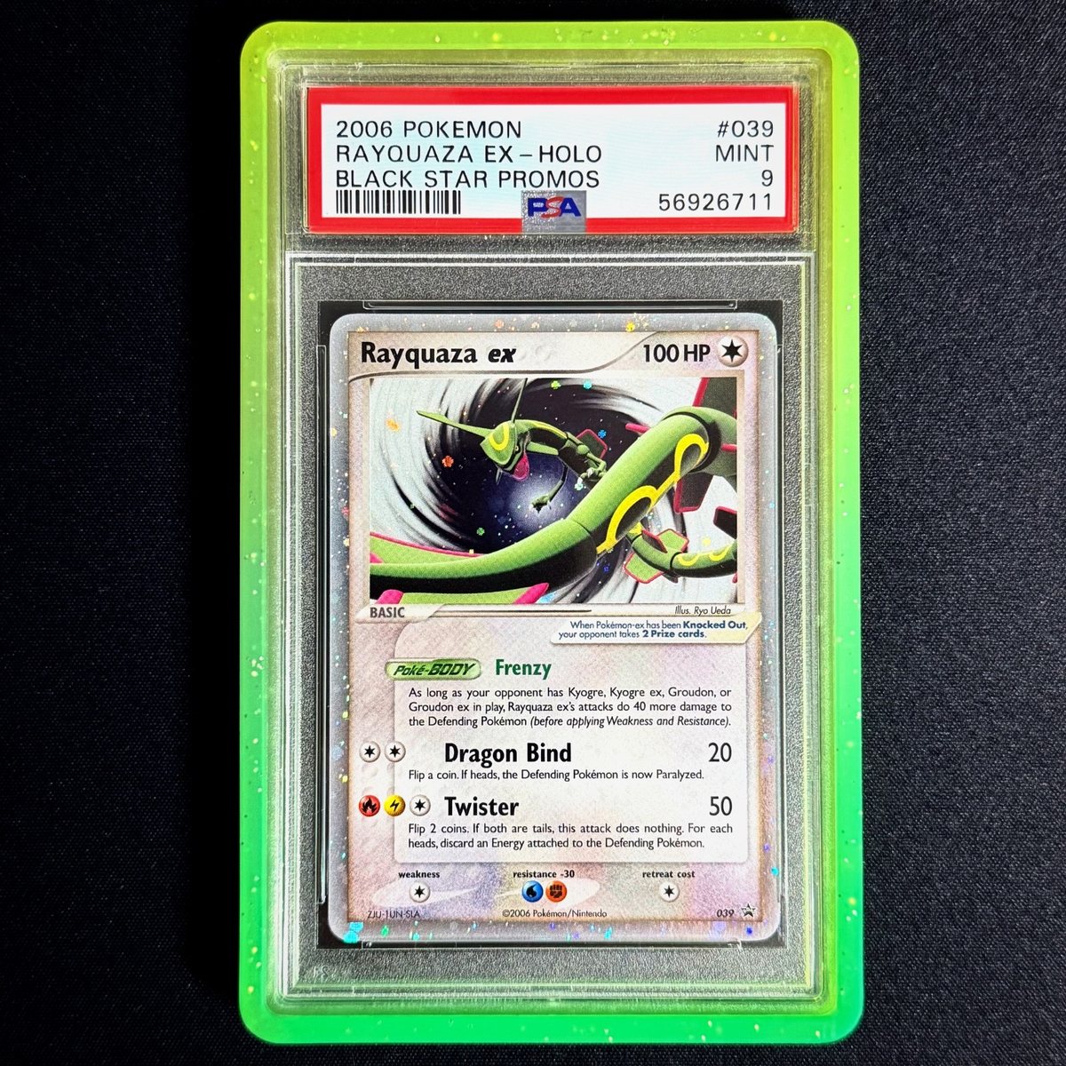 PSA 9 Rayquaza ex holo 039 EX Black Star Promo 2006 MINT Pokemon Card – Photo 1