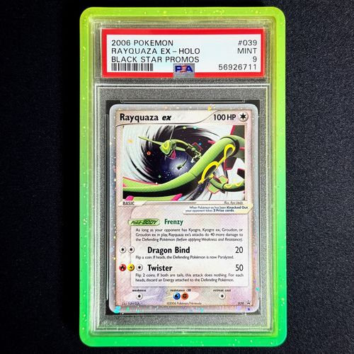PSA 9 Rayquaza ex holo 039 EX Black Star Promo 2006 MINT Pokemon Card